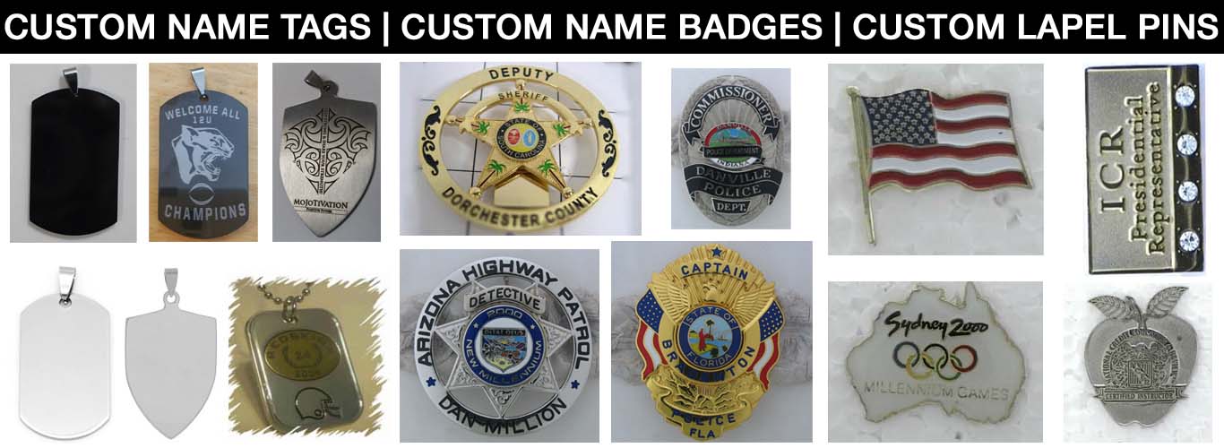 Custom Fire Police Badges