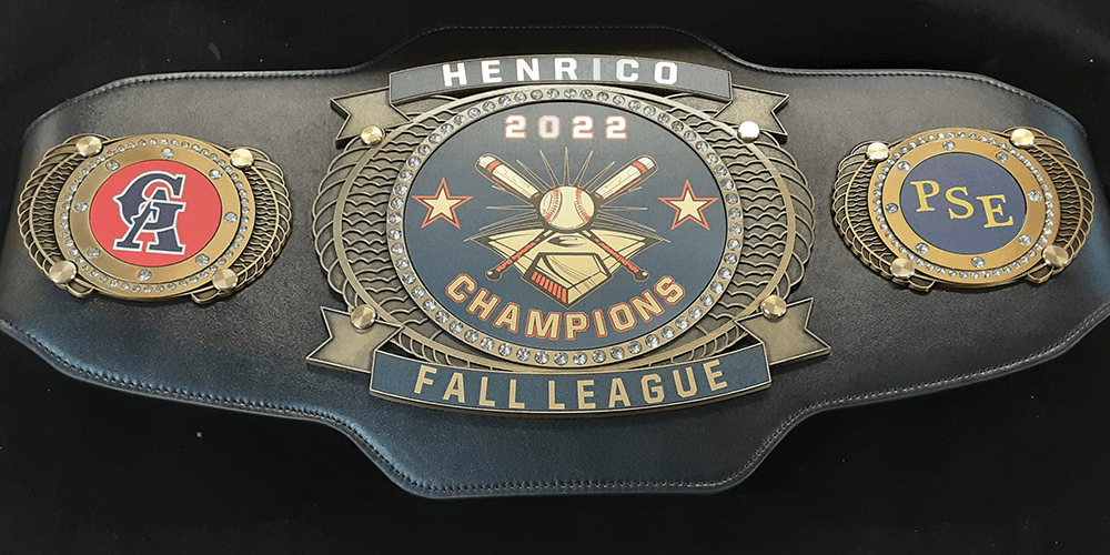 Custom Baseball Championship Belt