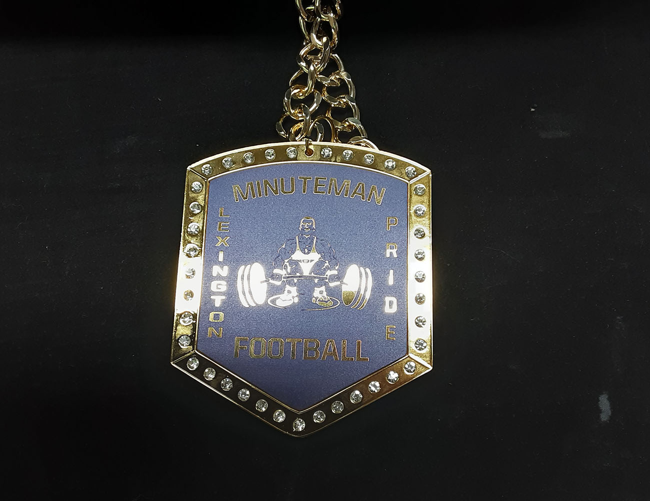 Custom Football Shield Championship Chain